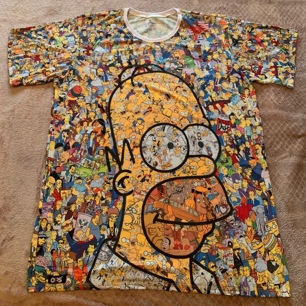 Simpsons Homer Face With Caracters FULL PRINT Shir